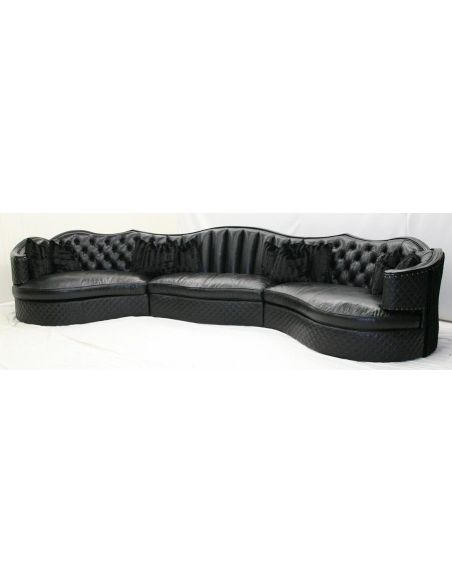 Miami hot, awesome soft black leather diamond stitched and high styling.
