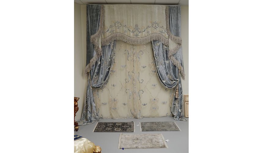 Furniture Masterpieces Embroidered custom made draperies 433