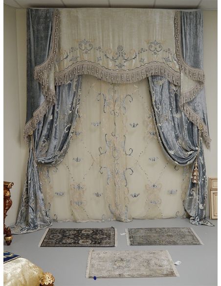 Furniture Masterpieces Embroidered custom made draperies 433