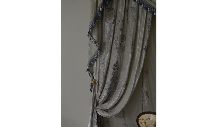 Furniture Masterpieces Embroidered custom made draperies 433