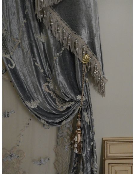 Furniture Masterpieces Fancy embroidered custom made draperies 433