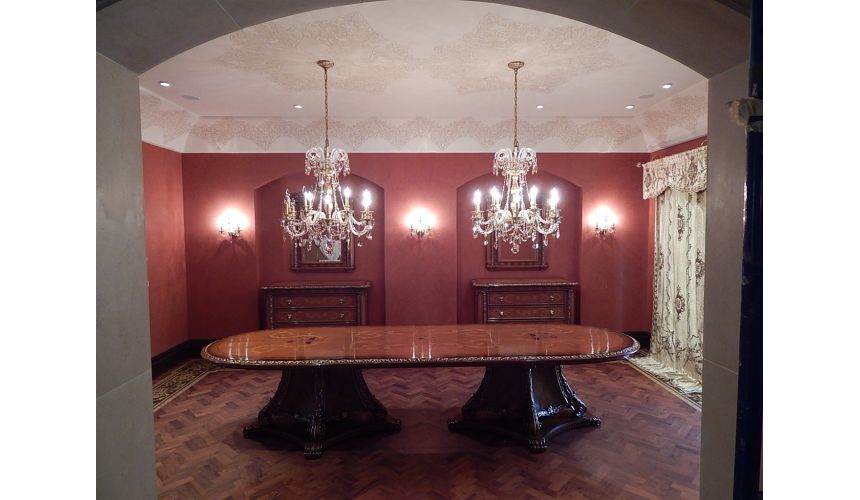 Furniture Masterpieces Fancy embroidered custom made draperies 433