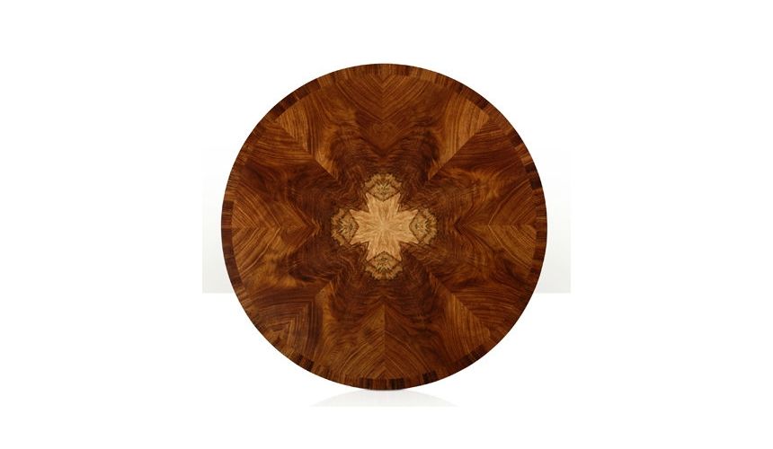 Dining Tables Modern Classic, round dining table. Exquisite marquetry and detail work.