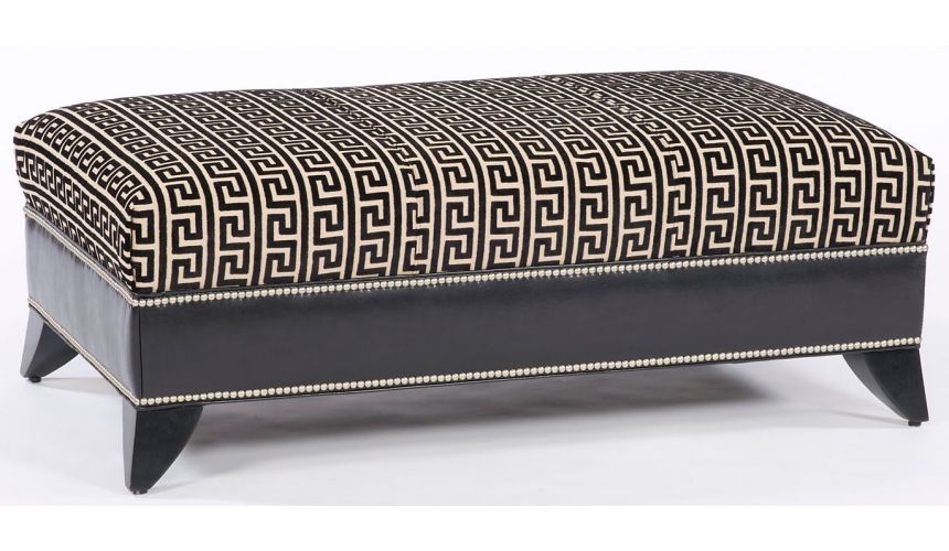 Luxury Leather & Upholstered Furniture Modern furniture, sleek ottoman. 801