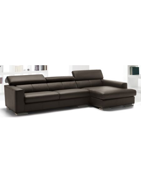 Modern luxury leather sofa. Fine home furnishings.