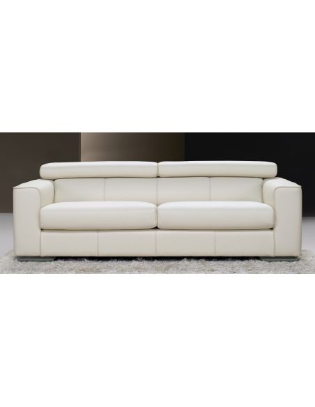 Modern luxury leather sofa. Fine home furnishings.