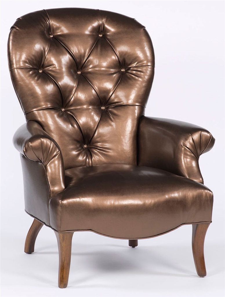 Luxury Leather & Upholstered Furniture Modern style tufted arm chair. 14