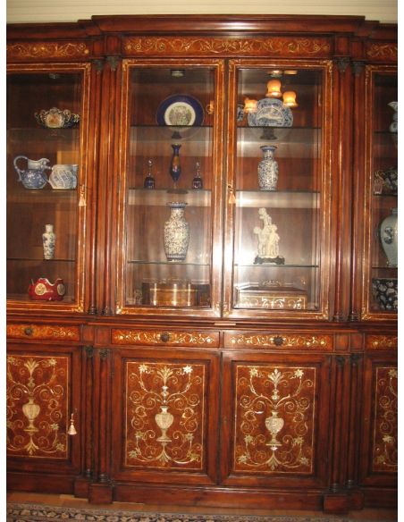Breakfronts & China Cabinets Mother of pearl china cabinet Library bookcase