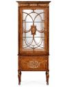 Breakfronts & China Cabinets Cabinet with Adjustable Glass in Slender Shape. 11