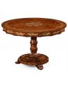 Dining Tables Mother of pearl inlay round center table-21
