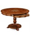 Dining Tables Mother of pearl inlay round center table-21