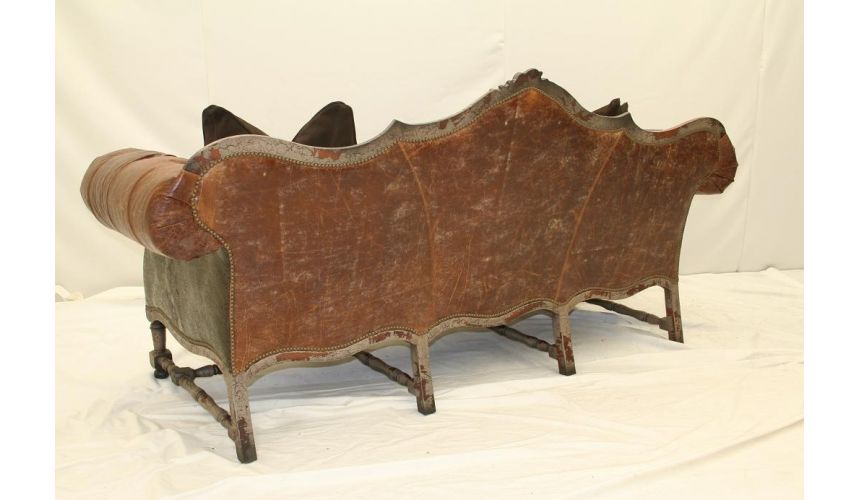 Mr. Black is Back Tufted Leather Sofa