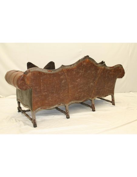 Mr. Black is Back Tufted Leather Sofa