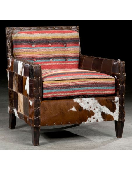 New Mexico western style accent chair. Furniture and furnishings. 77