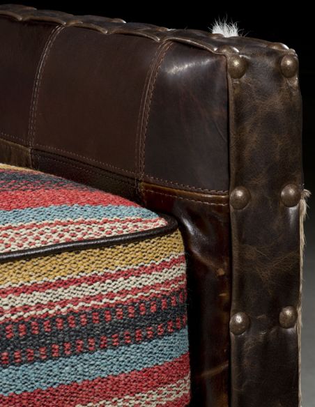 Luxury Leather & Upholstered Furniture New Mexico western style accent chair. Furniture and furnishings. 77