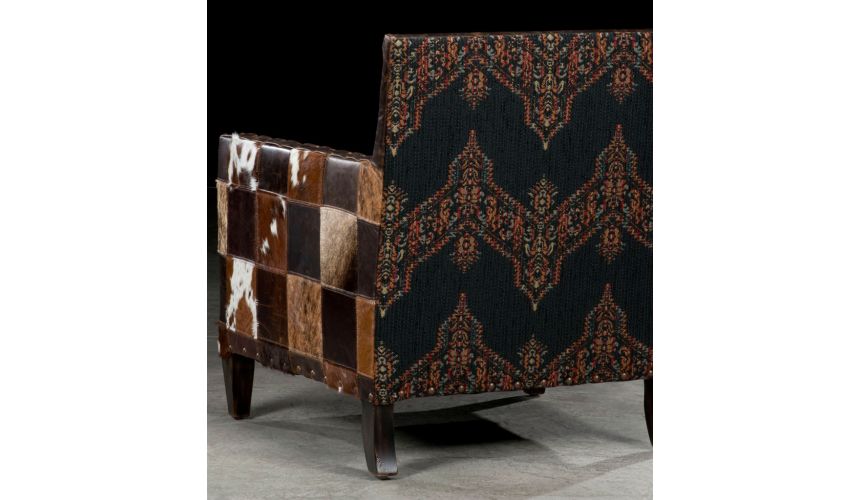 Luxury Leather & Upholstered Furniture New Mexico western style accent chair. Furniture and furnishings. 77