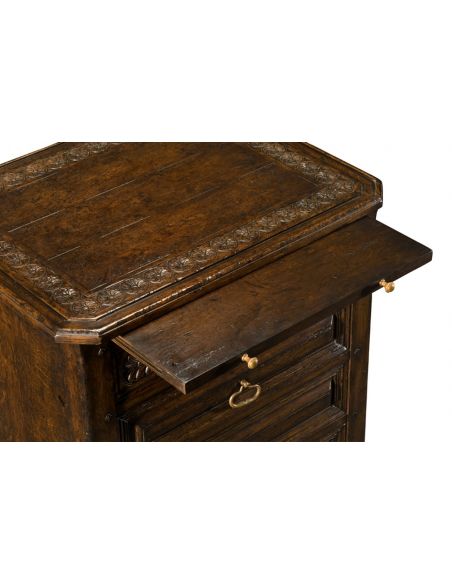 LUXURY BEDROOM FURNITURE English Manor Home Furniture, Oak chest of four drawers