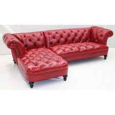Living Room American Made Leather Sofa-38