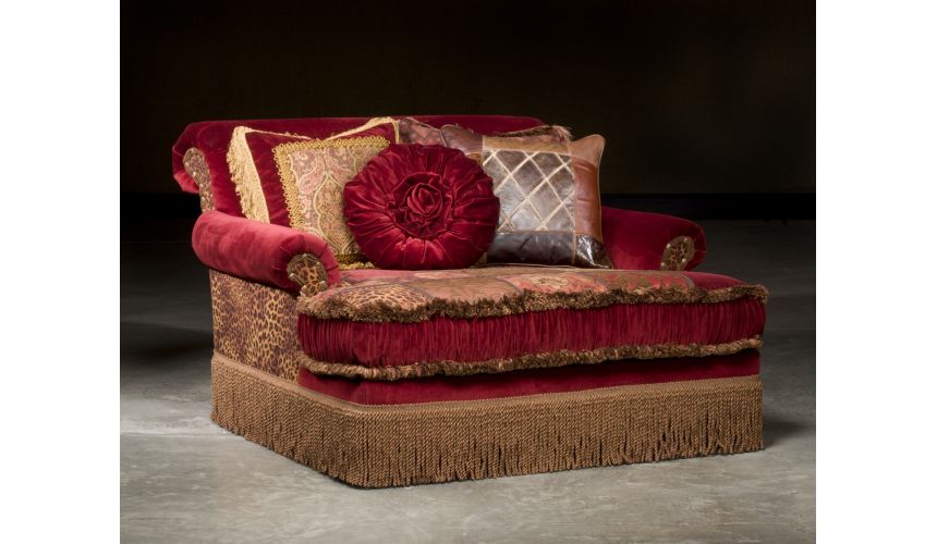 SETTEES, CHAISE, BENCHES Red Hot Parlor Double Chair, Luxury Home Furnishings