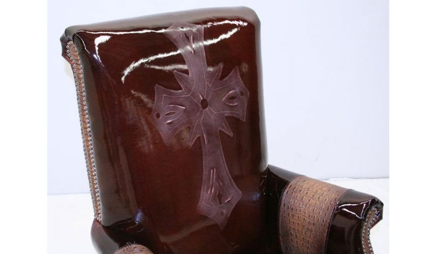 Luxury Leather Upholstered Chairs-7