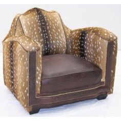 Luxury Leather & Upholstered Furniture Stunning Fawn of the Forrest Accent Chair