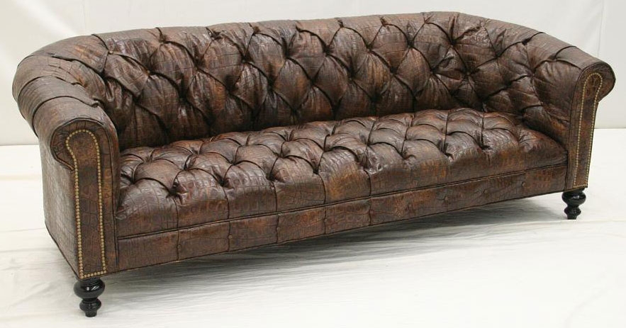 american woodcrafters leather sofa