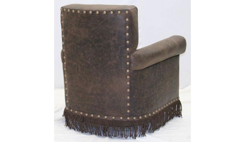 CHAIRS, Leather, Upholstered, Accent Deluxe Frontier's Shadow Armchair