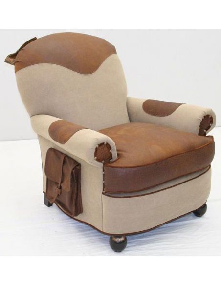 Custom Made Upholstered Leather Chair-1