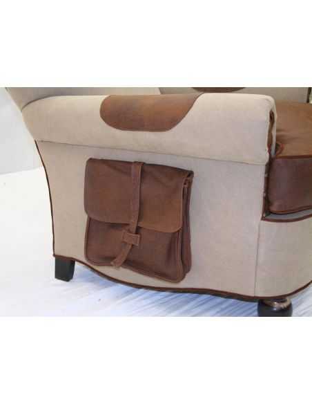 Custom Made Upholstered Leather Chair-1