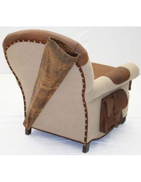 Custom Made Upholstered Leather Chair-1