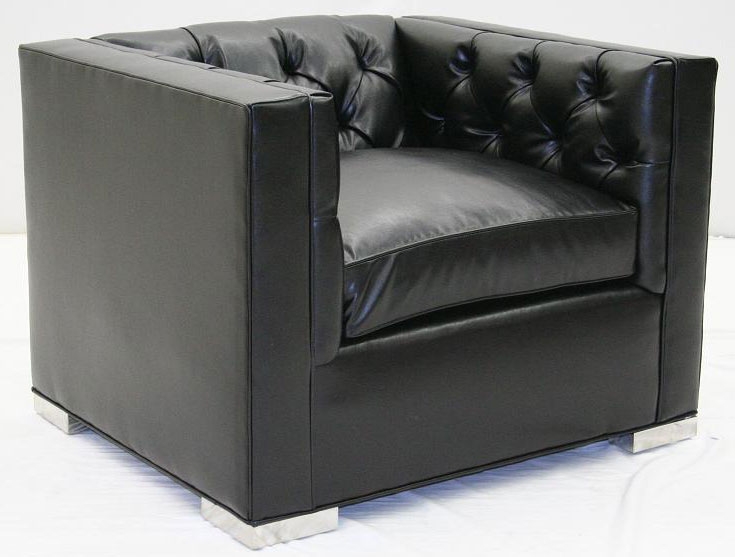 Amercian-Made Modern Leather Sofa Chair-76