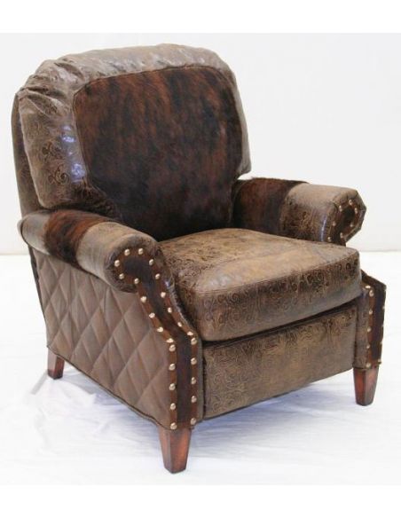 American Made Upholstered Leather recliner