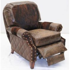 MOTION SEATING - Recliners, Swivels, Rockers American Made Upholstered Leather recliner 2