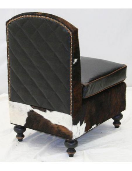 Antique Upholstered Leather Sofa Chair-8