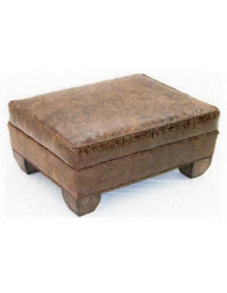 Upholstered Leather Quality Ottomans-23