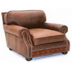 CHAIRS, Leather, Upholstered, Accent Stunning Exotic Honey Armchair