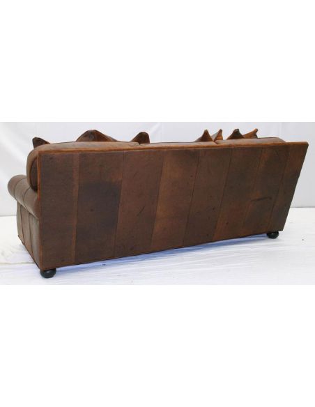 American-Made Comfortable Leather Sofa-58
