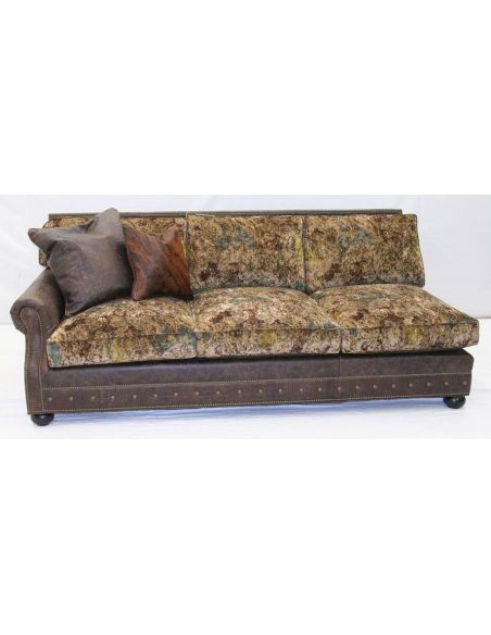 American Made- Upholstered Leather Sofa-14