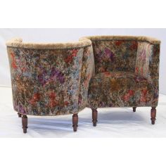 CHAIRS, Leather, Upholstered, Accent Luxurious Gardens of Europe Sofa Chair
