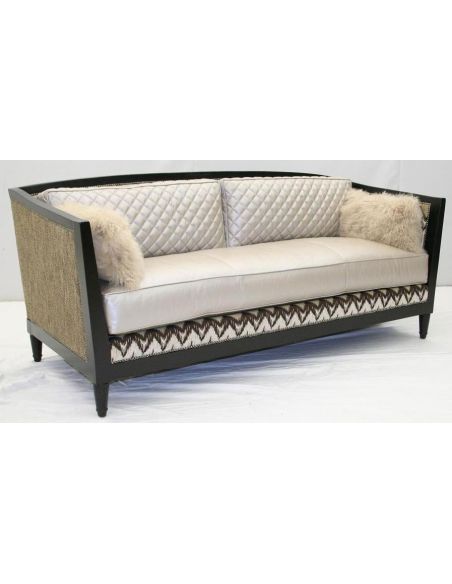 Elegant Vanilla Quartz Sofa