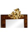 Mirrors, Screens, Decrative Pannels Antiqued Mahogany Rectangular Gilded Frame Mirror