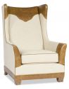 Luxury Leather & Upholstered Furniture Western Style Accent Chair