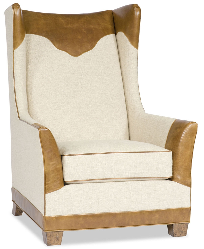 Luxury Leather & Upholstered Furniture Western Style Accent Chair