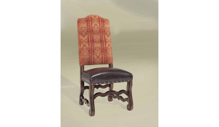 Luxury Leather & Upholstered Furniture Rustic Luxury Leather Furniture Side Chair