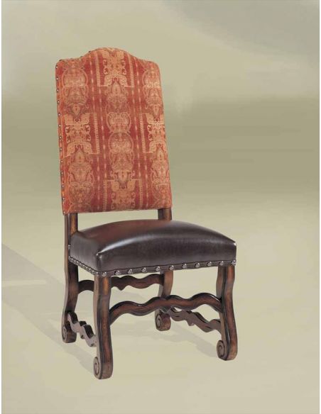 Rustic Luxury Leather Furniture Side Chair