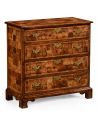 Chest of Drawers Walnut and Oyster Veneer Chest of Drawers-34