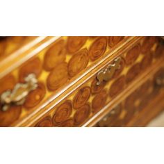 Chest of Drawers Walnut and Oyster Veneer Chest of Drawers-34 2