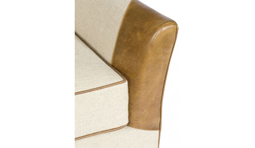 Luxury Leather & Upholstered Furniture Western Style Accent Chair