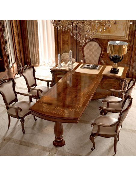 Bookcases Our Palm Beach collection desk and library.