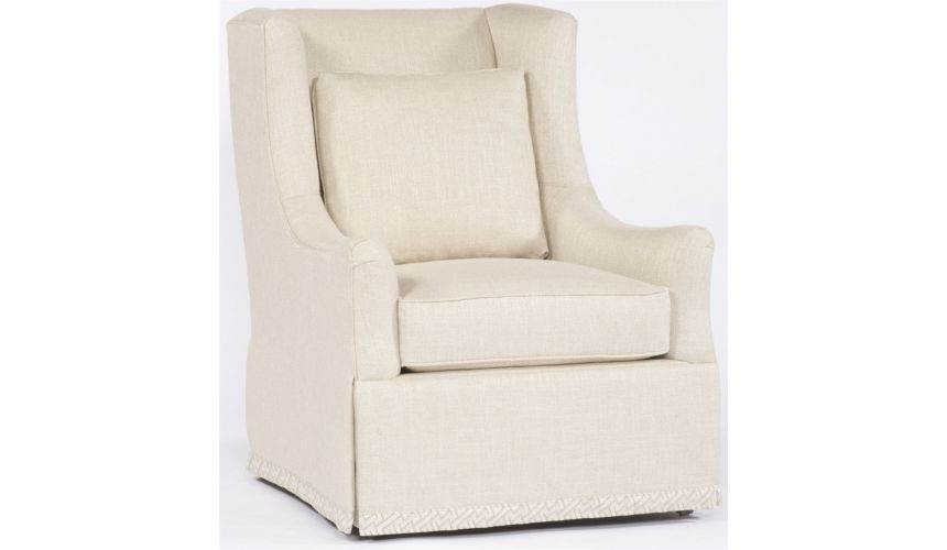 Modern Furniture High Back Cream Chair